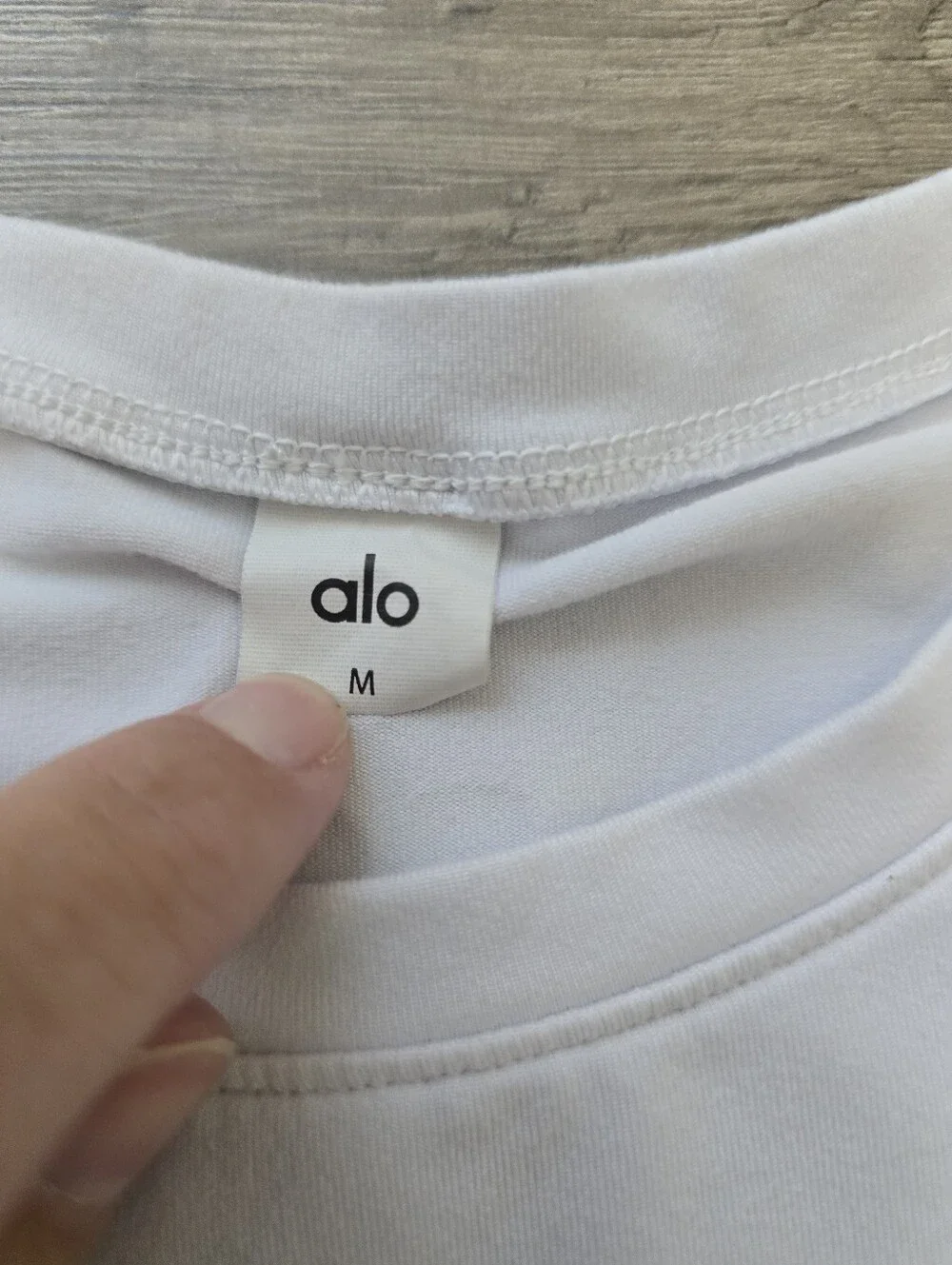 Alo Basic White Tee Size Medium